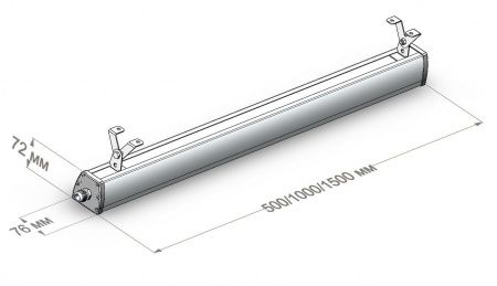 Общественный светодиодный светильник LC 25-PROM LINE OP 5000K